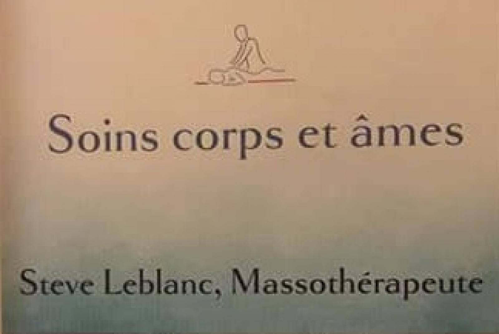 Steve Leblanc Centre de soins corps et âmes . Logo